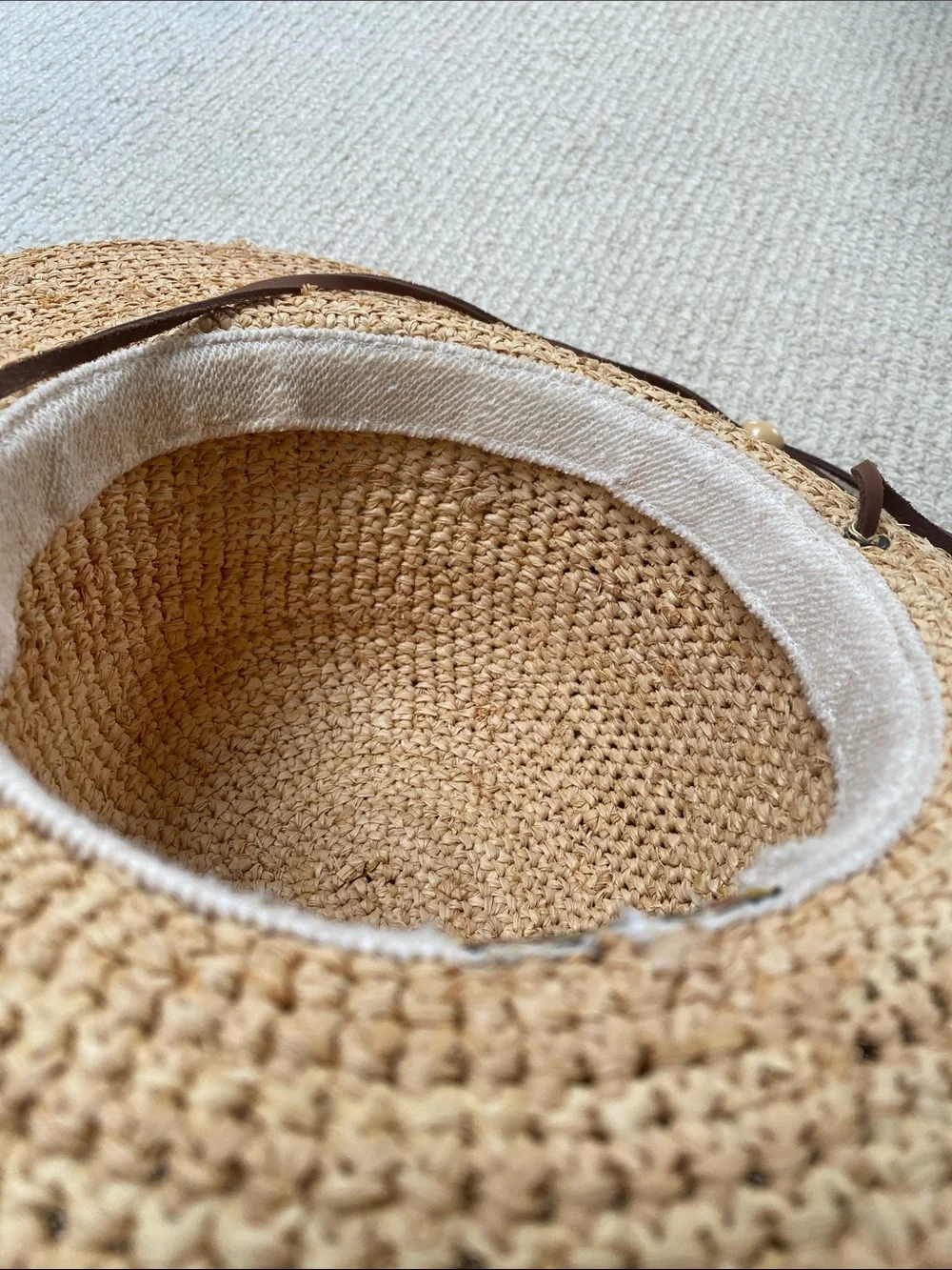 SCALA COLLEZIONE Handcrafted Sun Hat Tan O/S